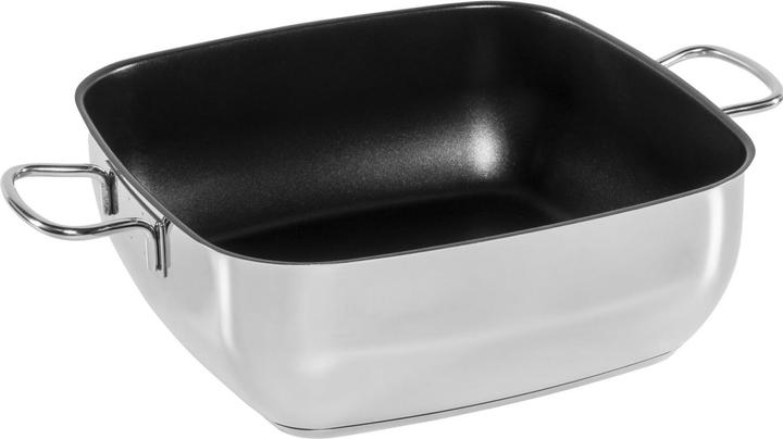 Actual product image Fissler Secural® Roaster 28cm square with glass (21.50 cm, Casserole + Stewpot, Stainless steel)