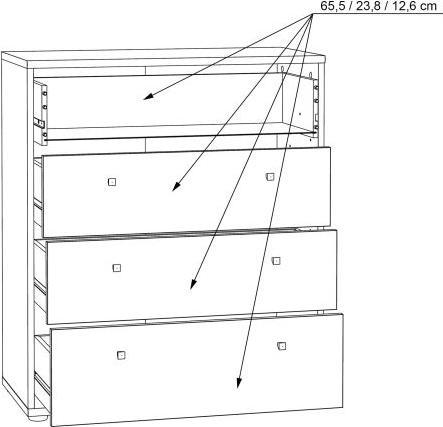 Image du produit Forte Lehsten (74 x 35 x 85.5 cm)