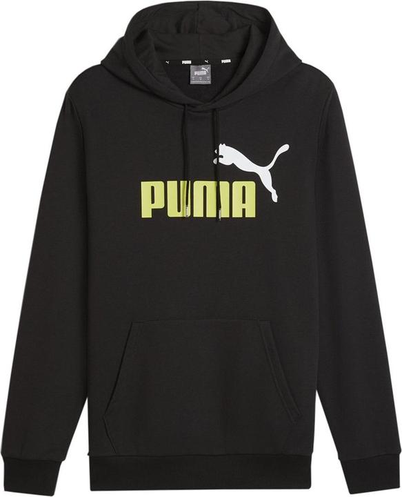 Actual product image Puma ESS+ 2 Col Big Logo Hoodie TR Black 586765 59 L (L)