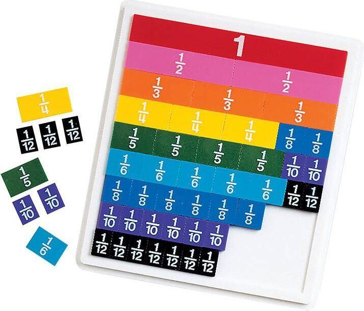 Produktbild Learning Resources Kafelki do matematyki Ułamki LER 0615 (tęcza)