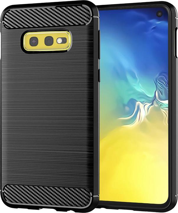 Produktbild Techsuit - Carbon Silicone - Samsung Galaxy S10e - Black (Samsung Galaxy S10e)