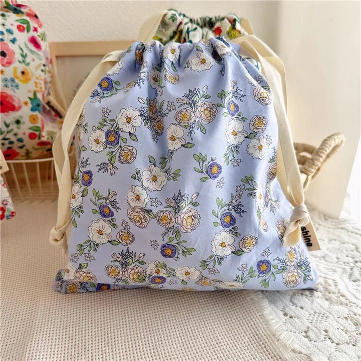 Only-Bags.Store Portable Organizer für Unterwäsche Socken BH Baumwolle Make-up Tasche Travel Drawstring Taschen Ins