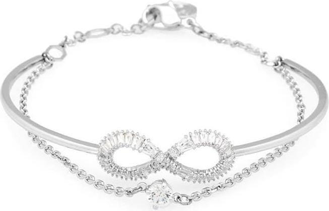 Image du produit Swarovski Hyperbola Bracelet Infini Blanc (16.50 cm, Métal Swarovski)