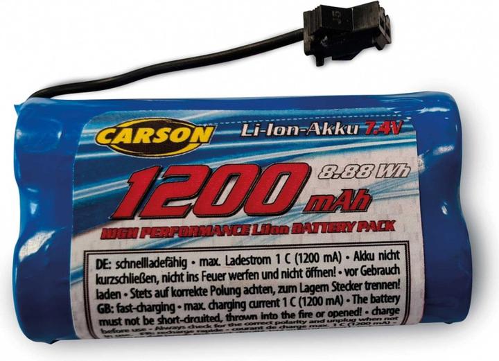 Actual product image Carson 7.4V/1200mAh LiION Bella Luisa JST (7.40 V, 1200 mAh)