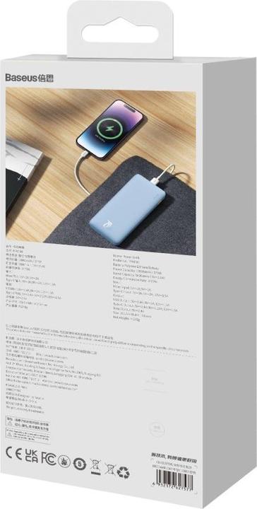 Actual product image Baseus Airpow 10000 mAh 20W powerbank (blue) (10000 mAh, 20 W, 20 Wh)