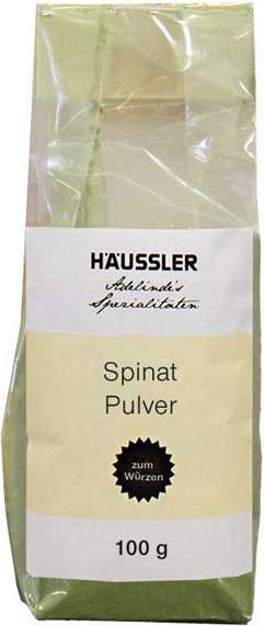 Actual product image Häussler Spinach powder