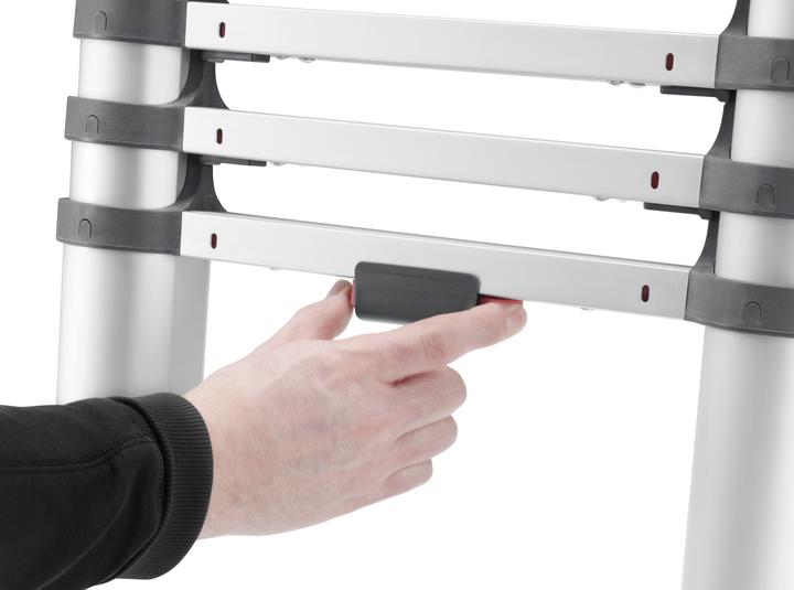 Immagine prodotto Hailo FlexLine, scala telescopica di sicurezza in alluminio, 13 pioli (Scala singola, 480 cm)
