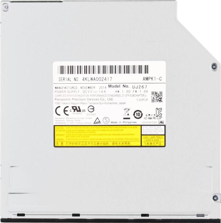 Produktbild Silverstone SST-SOB03 Slimline Slot-In Blu-Ray Kombilaufwerk (Blu-ray Laufwerk)