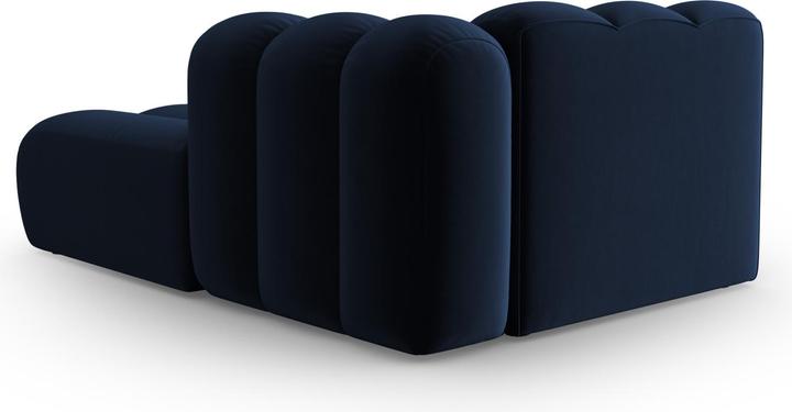 Image du produit Micadoni Velours Méridienne Droite, "Lupine", 2 Places, 117x177x70Fabriqué en Europe (Chaise longue)