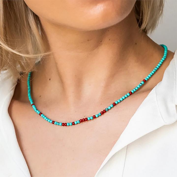Image du produit Ti Sento Milano Collier avec pierres turquoises 3939TQ/42 (Argent sterling 925, 48 cm)