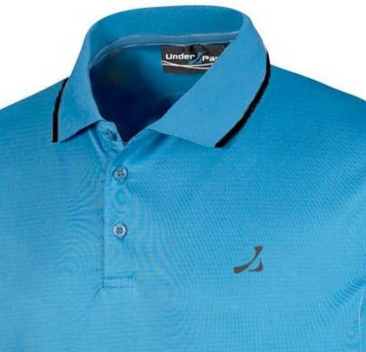 Actual product image Under Par Mens Waffle Knit Polo Shirt (L)