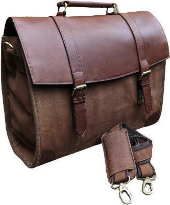 Produktbild Only-Bags.Store Echtes Leder Umhängetasche, College-Tasche, Laptop-Tasche, Umhängetasche, Büro-Tasche, Arbeit