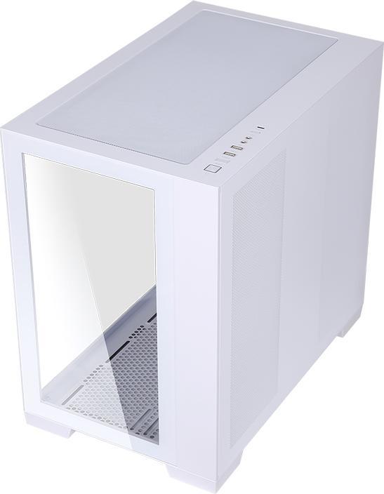 Produktbild Itek Boitier Moyen Tour ATX Dark Cave RGB avec panneau vitré (Blanc) (ATX, mATX, Mini-ITX)