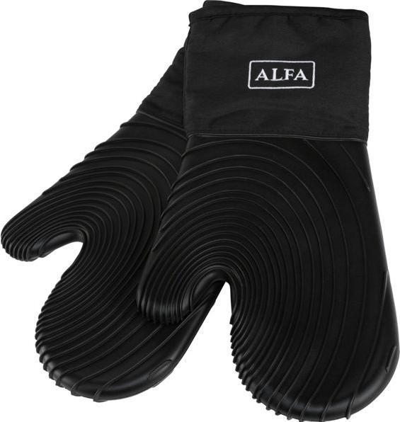 Produktbild Alfa Forni Ofenhandschuhe Schwarz (Silikon)