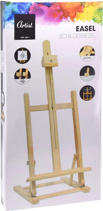 Produktbild Malerstaffelei aus Holz, gross, verstellbar, 56 cm