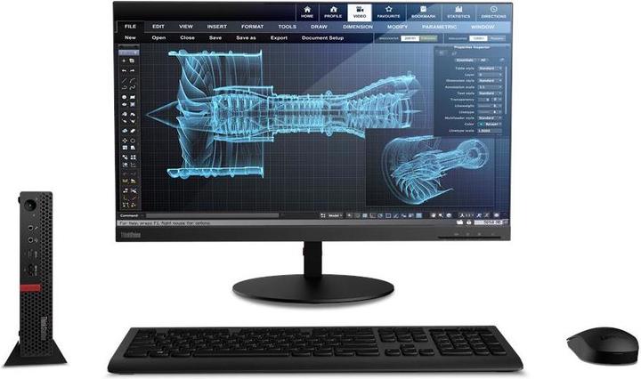 Actual product image Lenovo ThinkStation P330 Tiny (Intel Core i9-9900T, 16 GB, 512 GB, Quadro P1000)