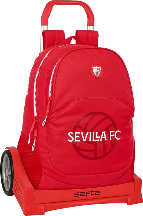 Actual product image Sevilla Fútbol Club School rucksack with wheels Red 32 x 44 x 16 cm