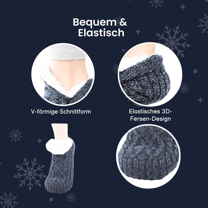 Actual product image Hermex Slippers size 35-38 winter socks cosy socks fuzzy socks slippers (Single pack, 35 - 38)