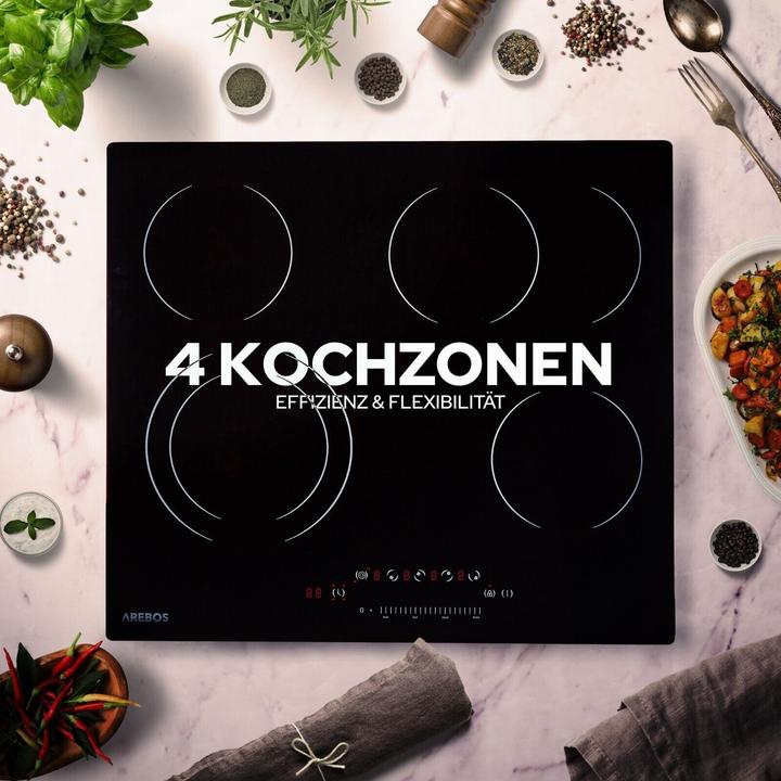 Image du produit Arebos Table de cuisson en vitrocéramique