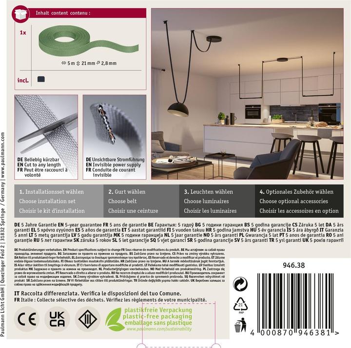 Actual product image Paulmann Gurt-System ULine Gurt