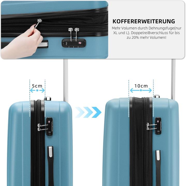 Produktbild Beibye Reisekoffer mit TSA-Schloss (115 l, XL (ab 115l))
