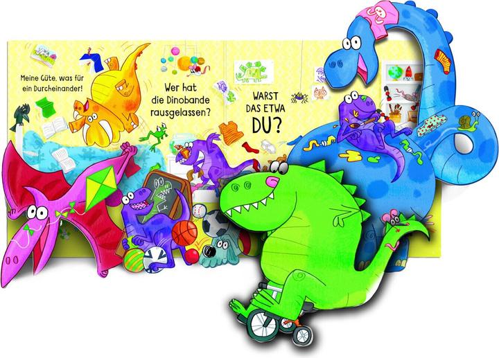 Produktbild Mein verrücktes Pop-up-Klappenbuch: Achtung, Dinobande! (Deutsch, Sam Taplin, 2022)