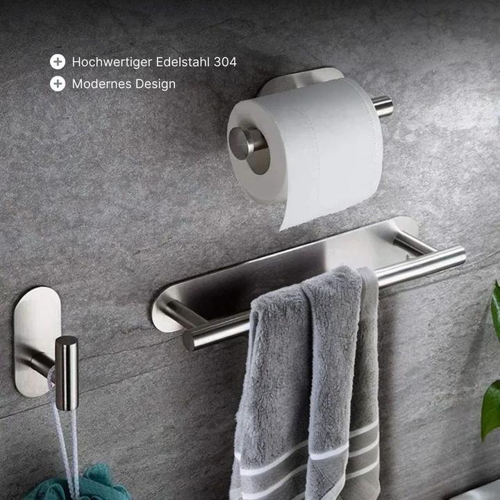 Produktbild Hermex Bad Hardware Set 5-tlg Handtuchhalter Toilettenpapierhalter Wandhaken