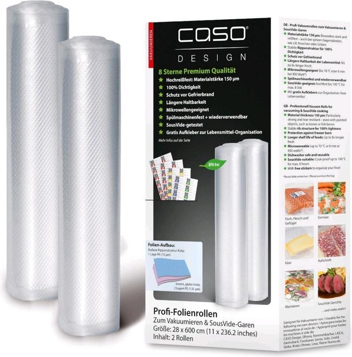 Produktbild Caso Folienrollen 27.5 x 600cm (2 x)