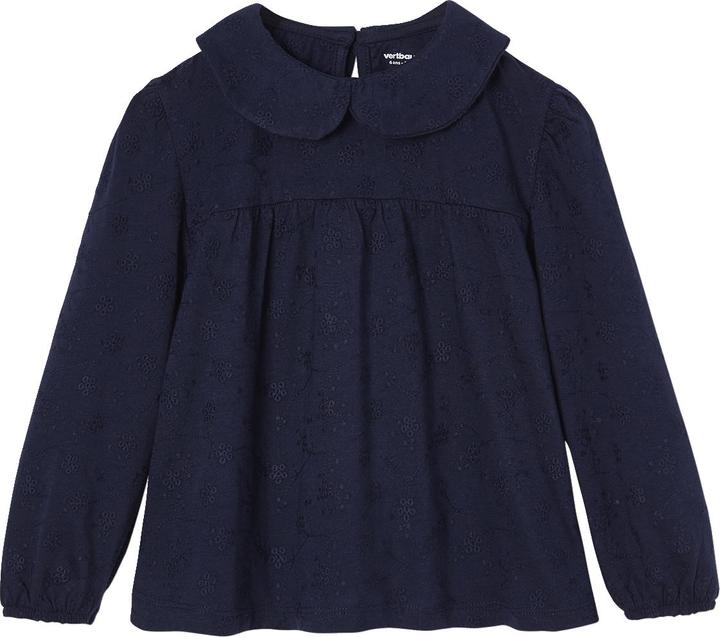Vertbaudet Mädchen Blusenshirt mit Lochstickereien
