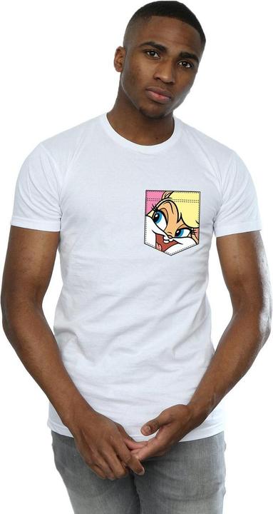 Produktbild Looney Tunes Lola Bunny Face Faux Pocket TShirt (XXL)