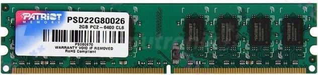 Produktbild Patriot Signature Line (1 x 2GB, 800 MHz, DDR2-RAM, DIMM)