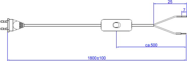 Produktbild Bachmann Zuleitung F 2x0.75 (1.80 m)