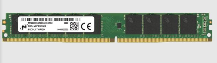 Image du produit Crucial Micron DDR4 VLP ECC UDIMM 2Rx8 3200 (1 x 16GB, 3200 MHz, RAM DDR4, U-DIMM)