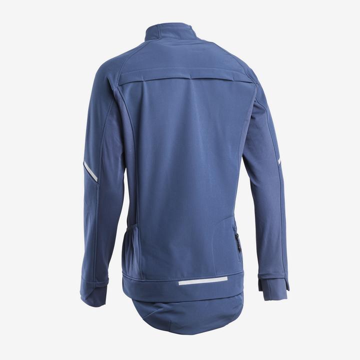 Actual product image Rockrider Bicycle winter jacket MTB men blue (XL)