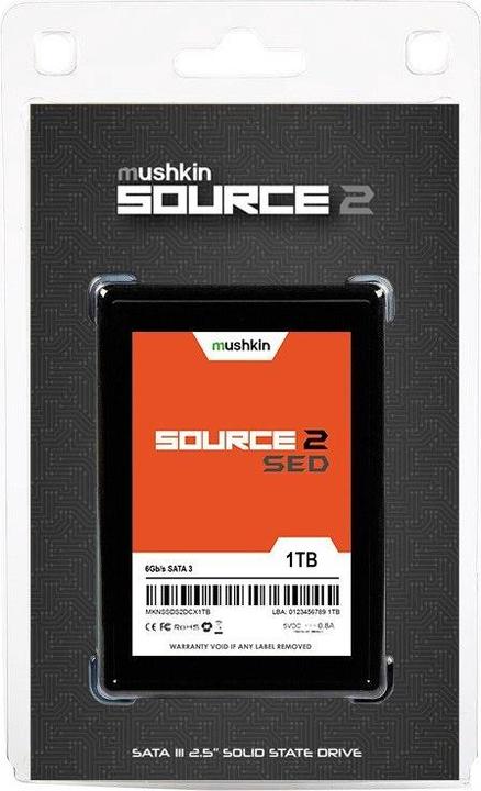 Actual product image Mushkin SSD Source2 SED 2.5 1TB SATA3 (1000 GB, 2.5")