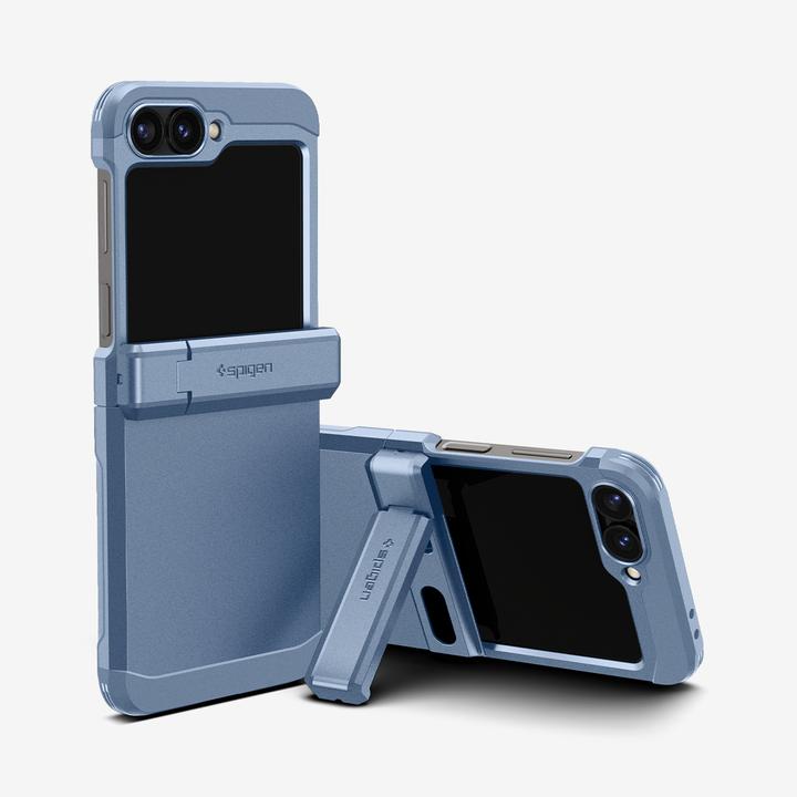 Actual product image Spigen Tough Armor TPU Back Cover Blue Samsung Galaxy Z Flip 6 (Samsung Galaxy Z Flip6)