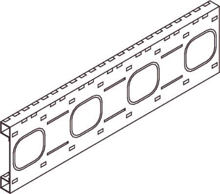 Actual product image Eaton Tabula sokkel profile B=8M