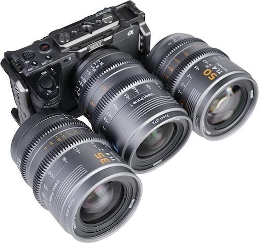 Image du produit Sirui VP-1-3G VISION PRIME T1.4 Full-frame Cine Lens 24mm&35mm&50mm Grey Wechsel Mount (Monture C, Plein format)