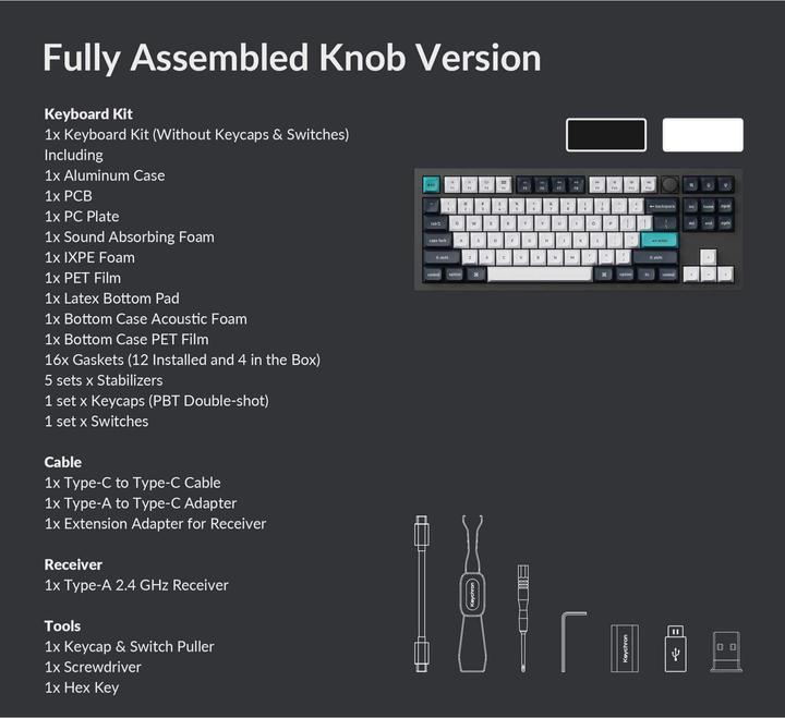 Actual product image Keychron Q3 Max (US, Wireless, Cable)