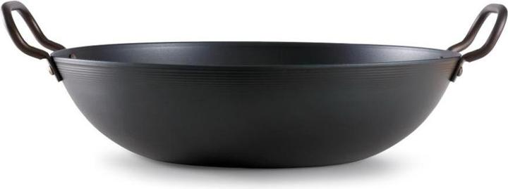 Actual product image Skottsberg Wadjan carbon steel, 34 cm diameter, 2 handles (34 cm, Wok, Carbon steel)