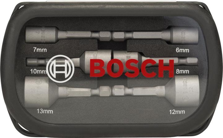 Produktbild Bosch Professional Zubehör 6-tlg. Steckschlüssel-Set, 6–13 mm (13 mm, 8 mm, 10 mm, 6 mm, 12 mm, 7 mm)