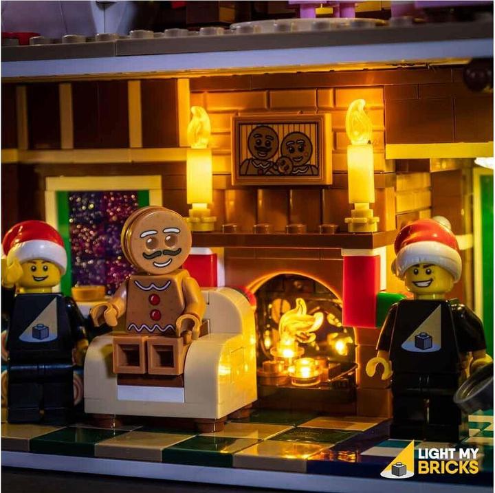 Actual product image Light my bricks LED light set for LEGO gingerbread house