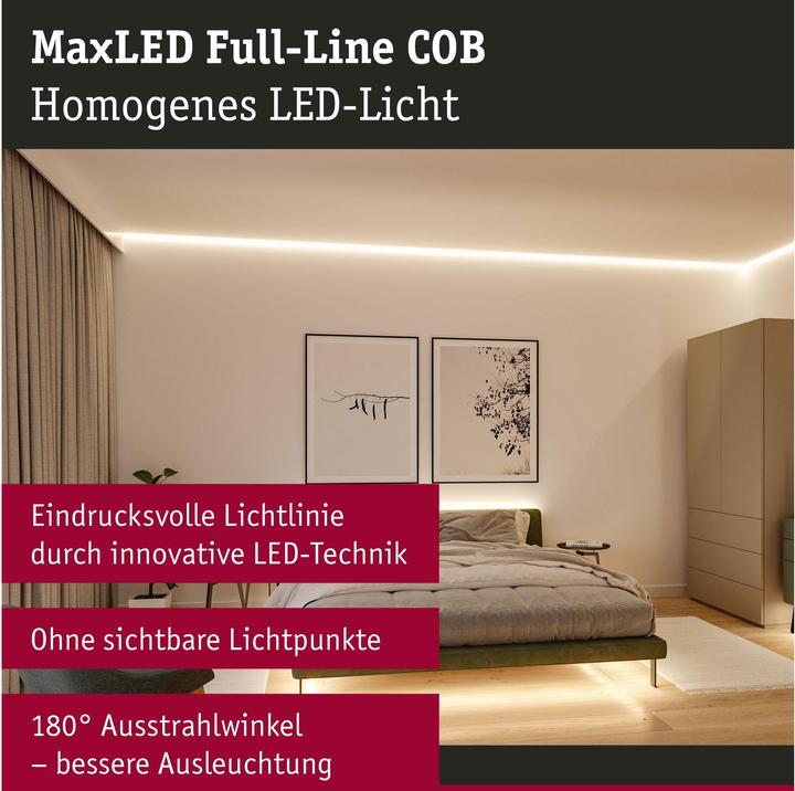 Produktbild Paulmann MaxLED 500 Full-Line COB Stripe Set (Warmweiss, 300 cm, Indoor)