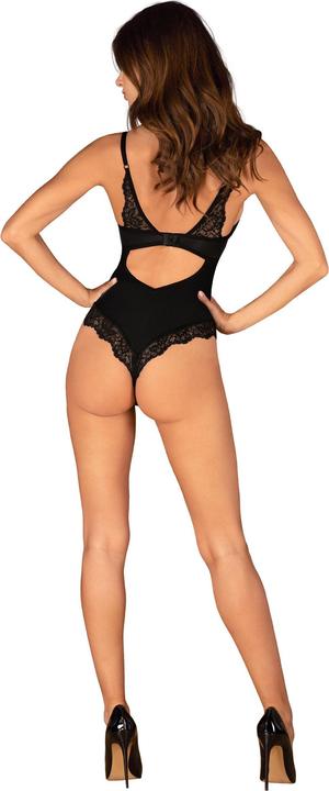 Actual product image Obsessive Bellastia Teddy with Underwire Cups - Black (L, XL)