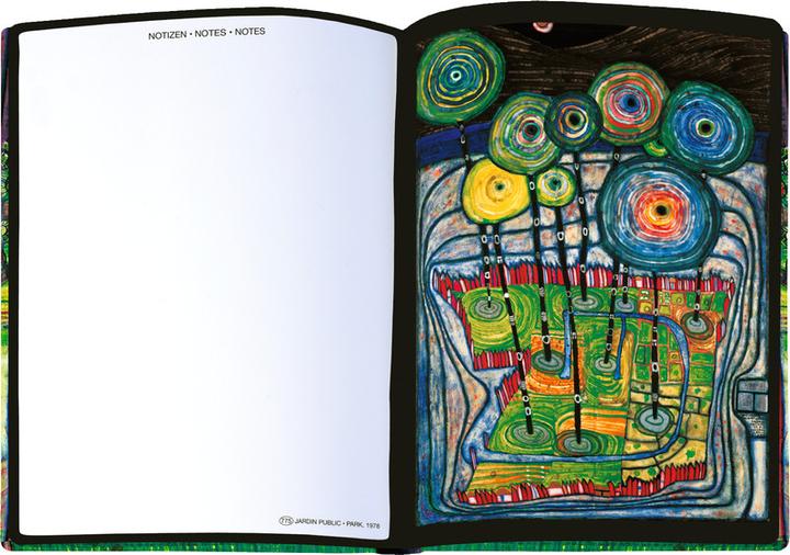 Produktbild Hundertwasser Taschenagenda (A5, Harter Einband, Deutsch)