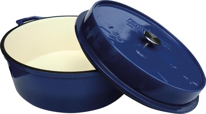 Actual product image Grillfürst Dutch Oven without feet - enamelled - DO12 - blue