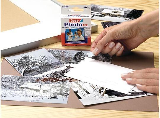 Actual product image tesa Photo adhesive pads, self-adhesive, 250 photo corners