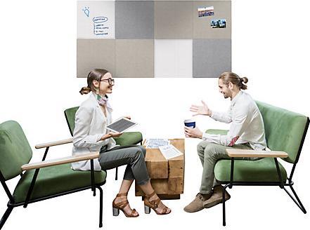 Actual product image Legamaster Comboboard Board Up light grey 75 cm x 100 cm (Bulletin board, 75 x 100 cm)