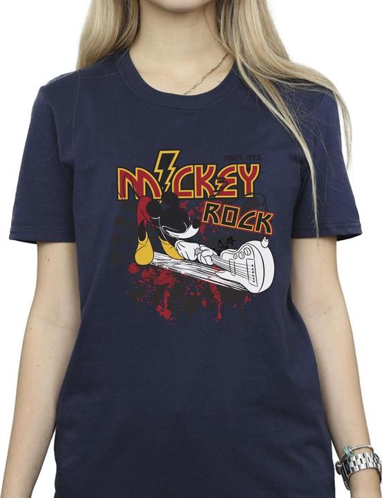 Immagine prodotto Disney Mickey Mouse Smash Guitar Rock Maglietta Ampia Donna (XL)
