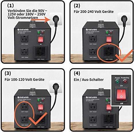 Actual product image Seyas Voltage transformer